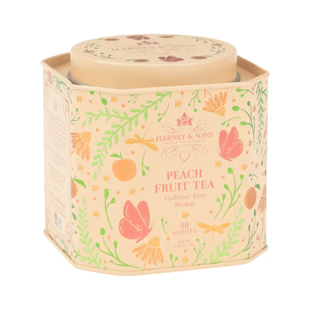 Peach Fruit Tea Sachets / Tin of 30 Sachets