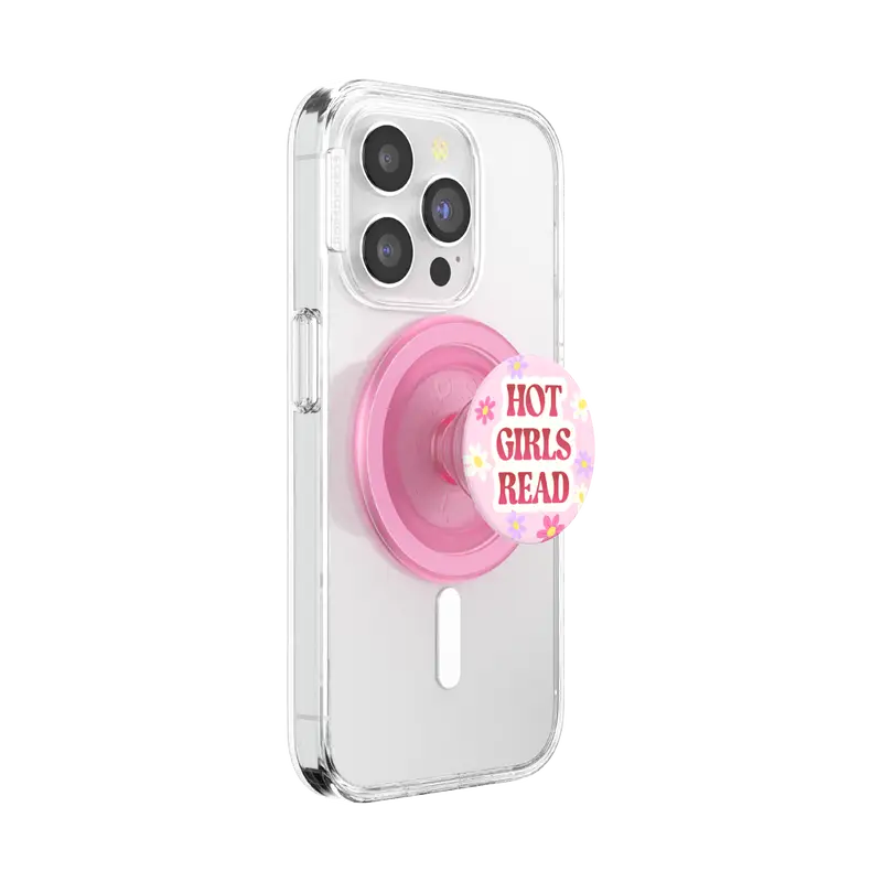 PopSockets MagSafe Phone Grip - Hot Girls Read Pink - PopSockets