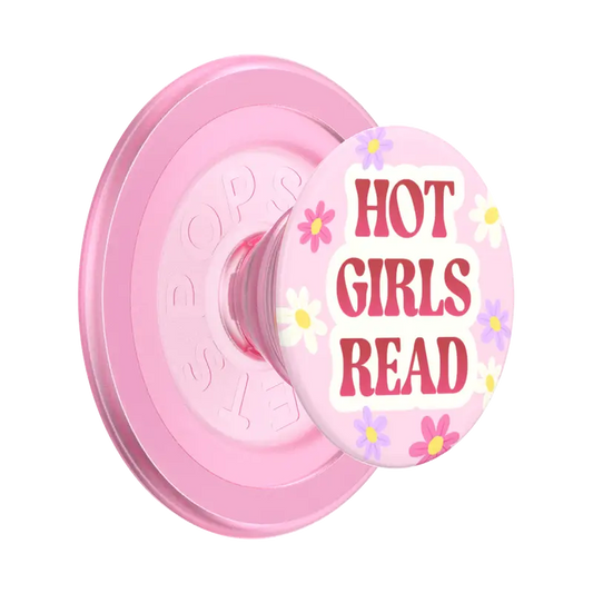 PopSockets MagSafe Phone Grip - Hot Girls Read Pink - PopSockets