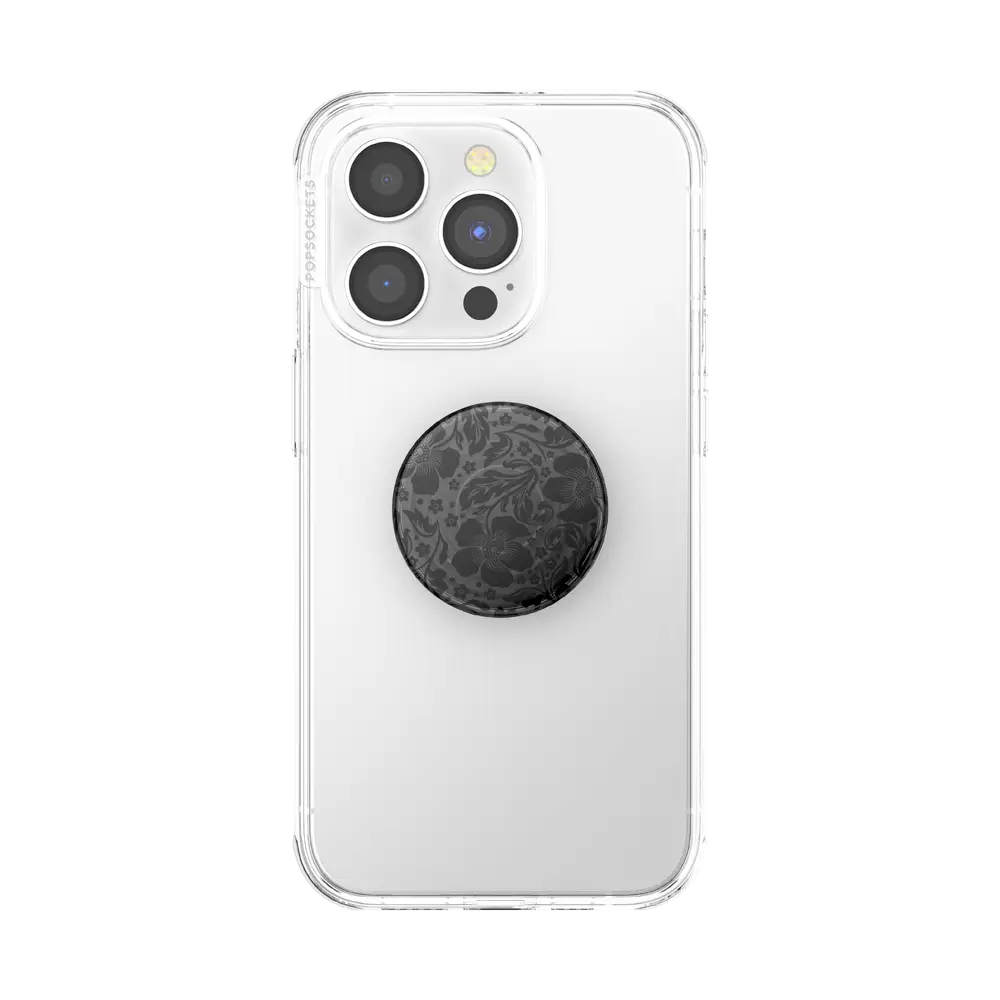 PopSockets Plant-Based Phone Grip - Black Lace - PopSockets