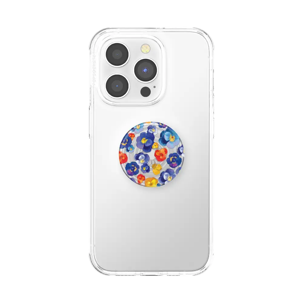 PopSockets Plant-Based Phone Grip - Pansy Raid - PopSockets