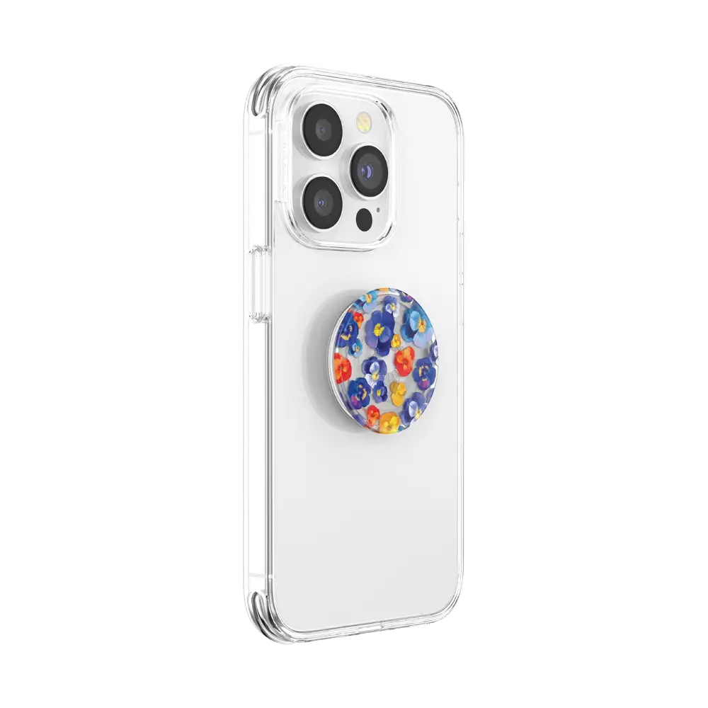 PopSockets Plant-Based Phone Grip - Pansy Raid - PopSockets