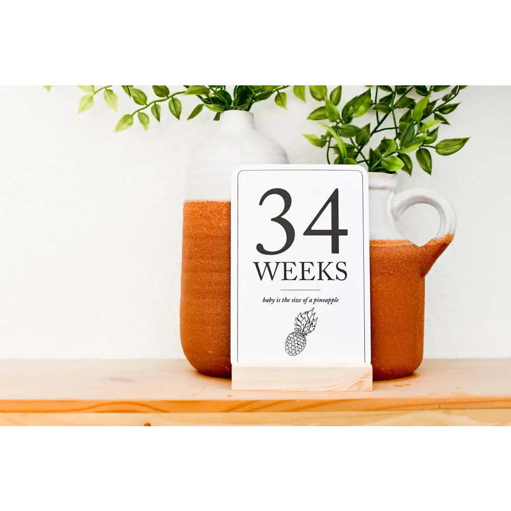 Pregnancy Announcement & Milestone Cards Milestone Cards