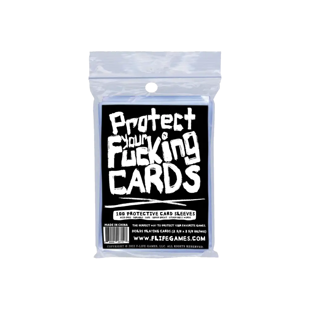Protect Your Fucking Cards 100 Card Sleeves Card Sleeves
