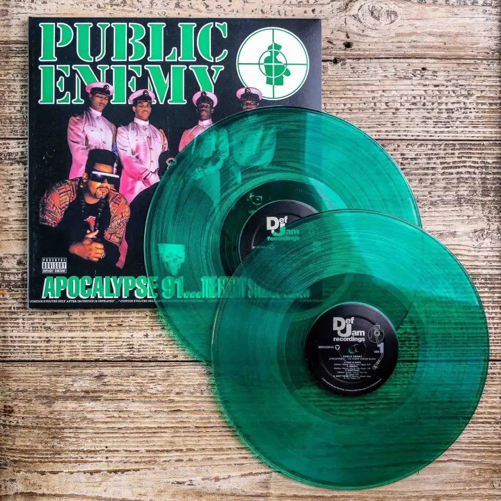 Public Enemy ’Apocalypse 91: The Enemy Strikes Black’ LP on Limited Edition Translucent Green Vinyl Vinyl