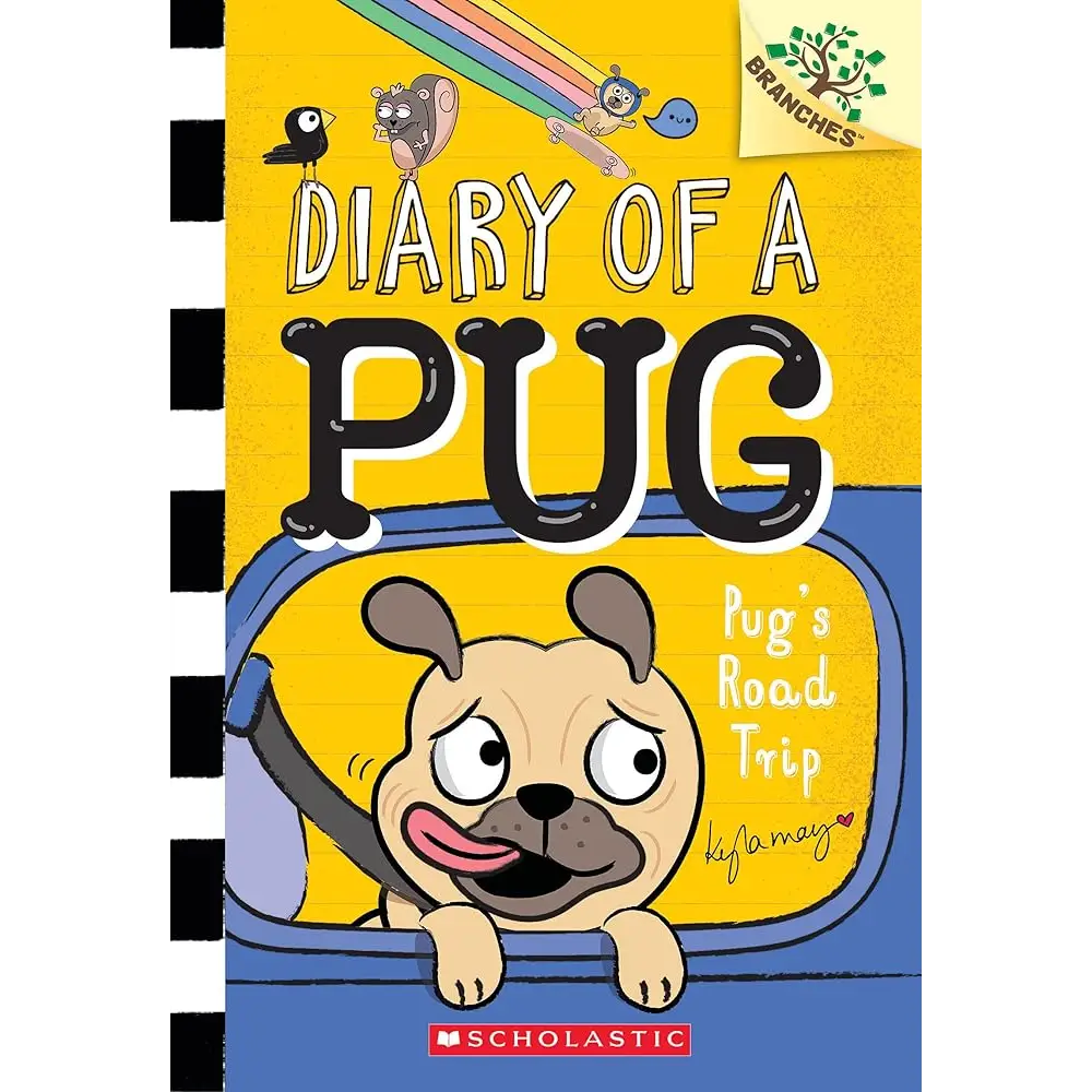 Pug's Road Trip: A Branches Book (Diary of a Pug #7) cover image