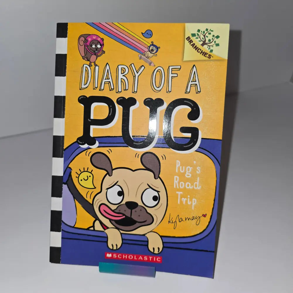Pug’s Road Trip: A Branches Book (Diary of a Pug #7) by Kyla May - Used - Children’s Book