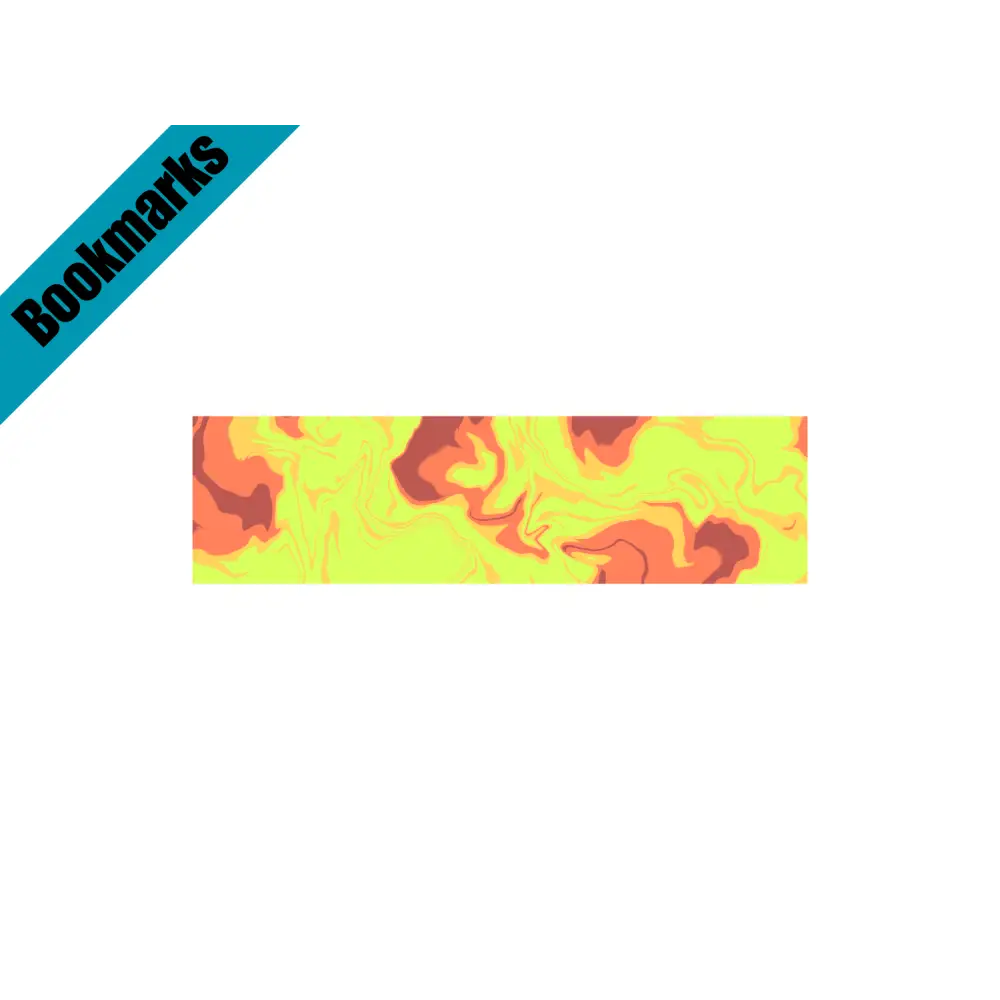 Quitter Strip Bookmark – Retro Orange Design | Hand Drawn Bookish Gift | Funny Reading Accessory | Laminated Bookmark