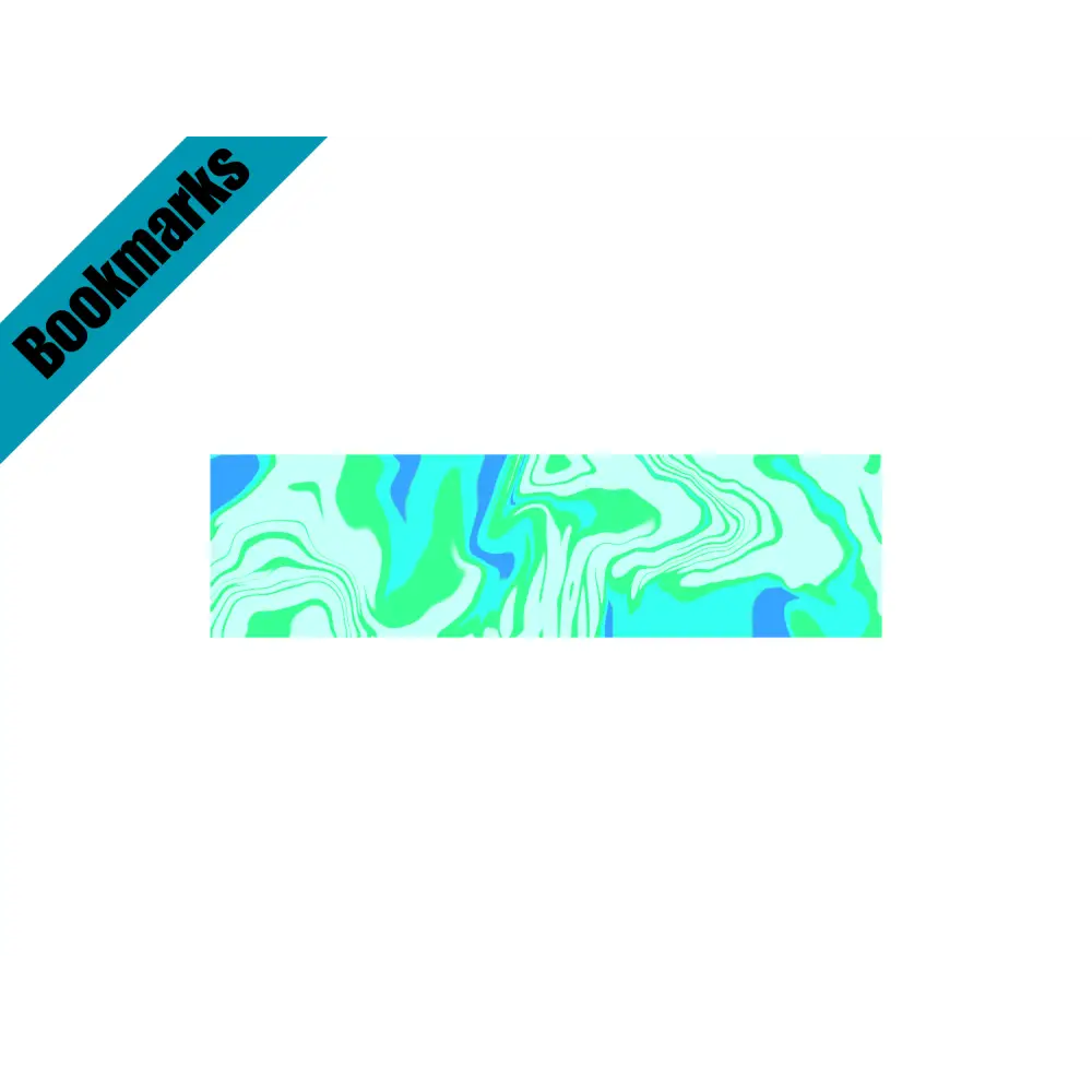 Quitter Strip Bookmark – Retro Teal Design | Hand Drawn Bookish Gift | Funny Reading Accessory | Laminated Bookmark