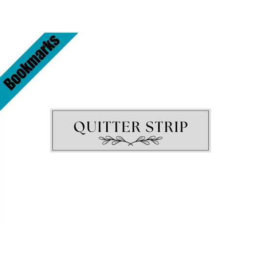Quitter Strip Bookmark with a Floral Design | Laminated Bookmark | Book Lover Gift | Aesthetic Page Marker | Cute &
