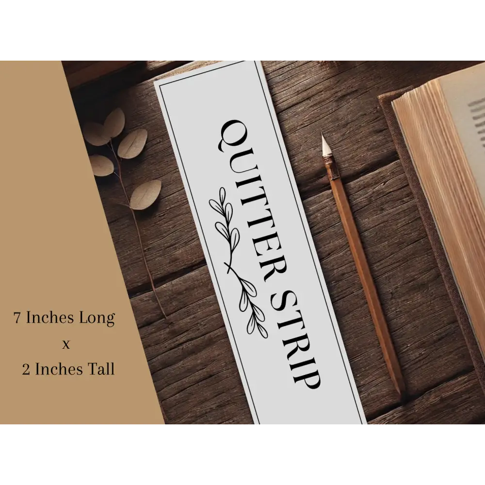 Quitter Strip Bookmark with a Floral Design | Laminated Bookmark | Book Lover Gift | Aesthetic Page Marker | Cute &
