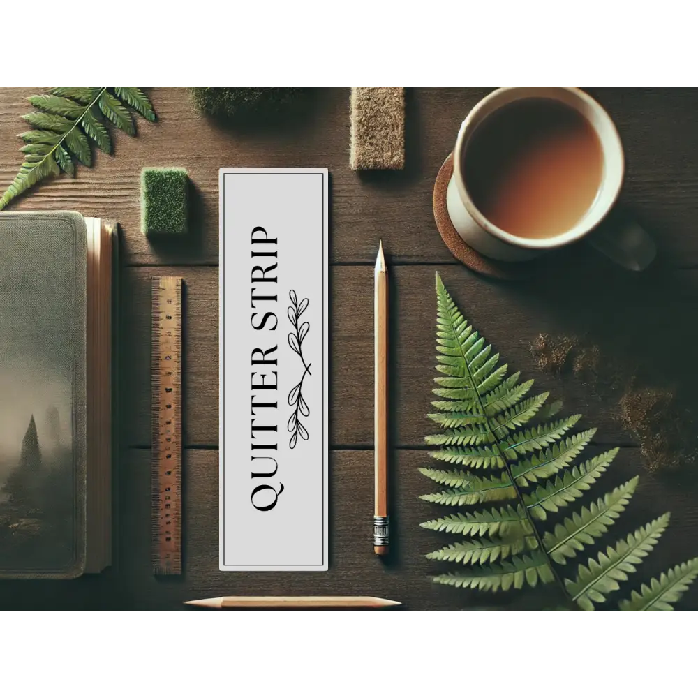 Quitter Strip Bookmark with a Floral Design | Laminated Bookmark | Book Lover Gift | Aesthetic Page Marker | Cute &