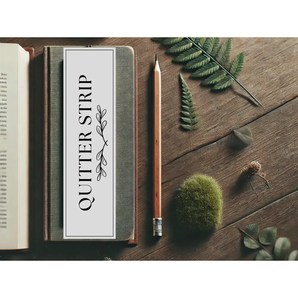 Quitter Strip Bookmark with a Floral Design | Laminated Bookmark | Book Lover Gift | Aesthetic Page Marker | Cute &