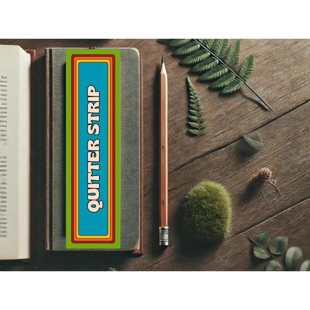 Quitter Strip Bookmark with Retro Design | Funny Bookmark | Reader Gift | Books | Book Mark | Reading | Book Lover