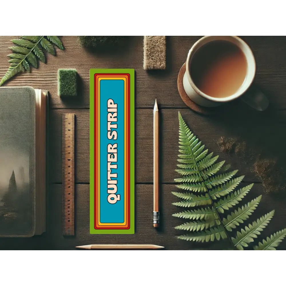 Quitter Strip Bookmark with Retro Design | Funny Bookmark | Reader Gift | Books | Book Mark | Reading | Book Lover