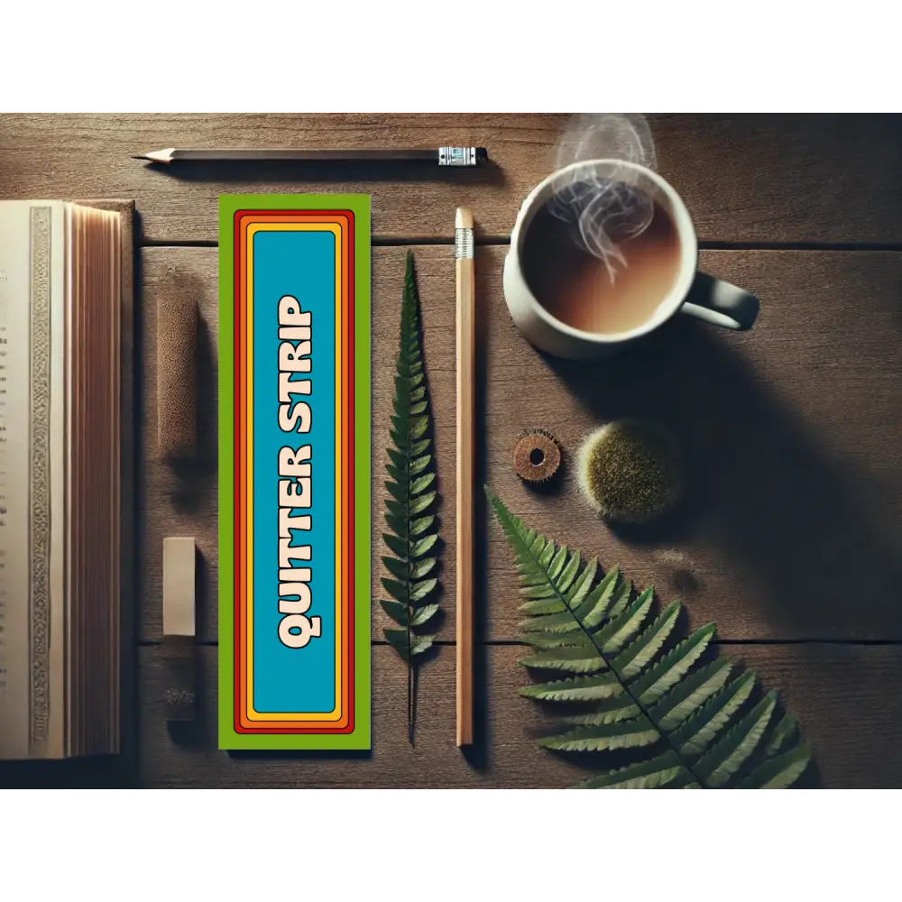 Quitter Strip Bookmark with Retro Design | Funny Bookmark | Reader Gift | Books | Book Mark | Reading | Book Lover