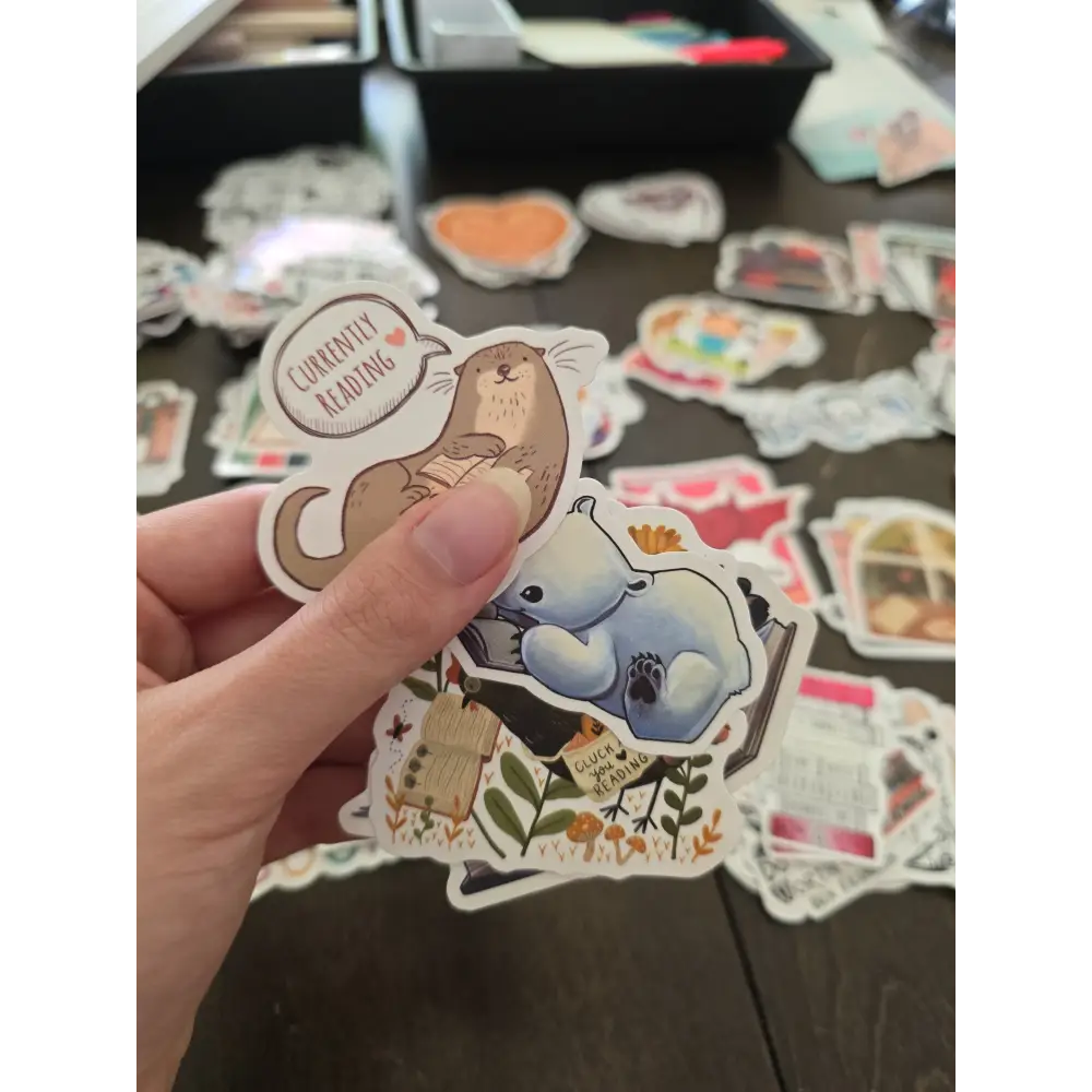 Reading Sticker Pack 15 Stickers in one Pack - Animals - Accessories