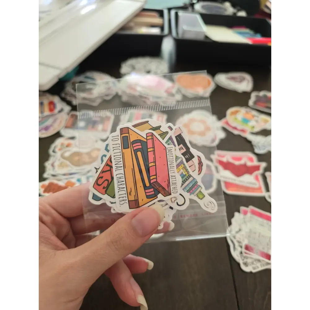 Reading Sticker Pack 15 Stickers in one Pack - Book - Accessories
