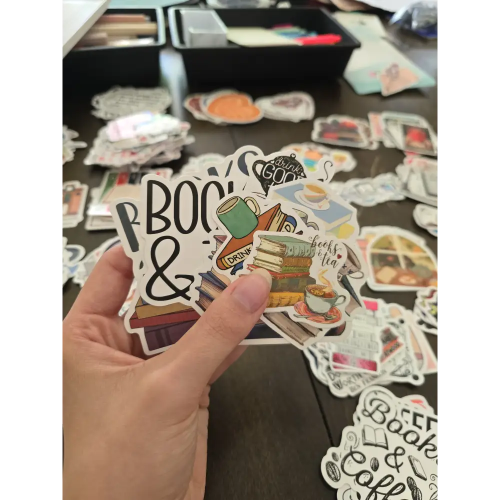 Reading Sticker Pack 15 Stickers in one Pack - Tea - Accessories