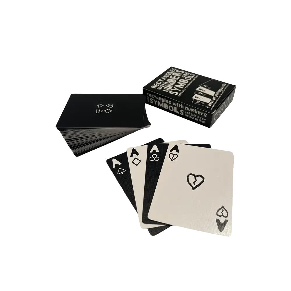 Rectangles With Numbers and Symbols and Just A Few Letters Dice