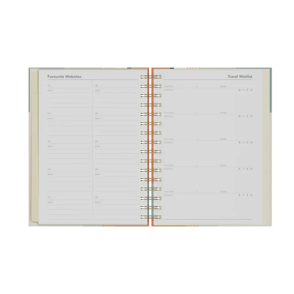 Scandi A5 Day to Page Mid/Academic Year Diary Planner 2025 2026 Fashion Diaries