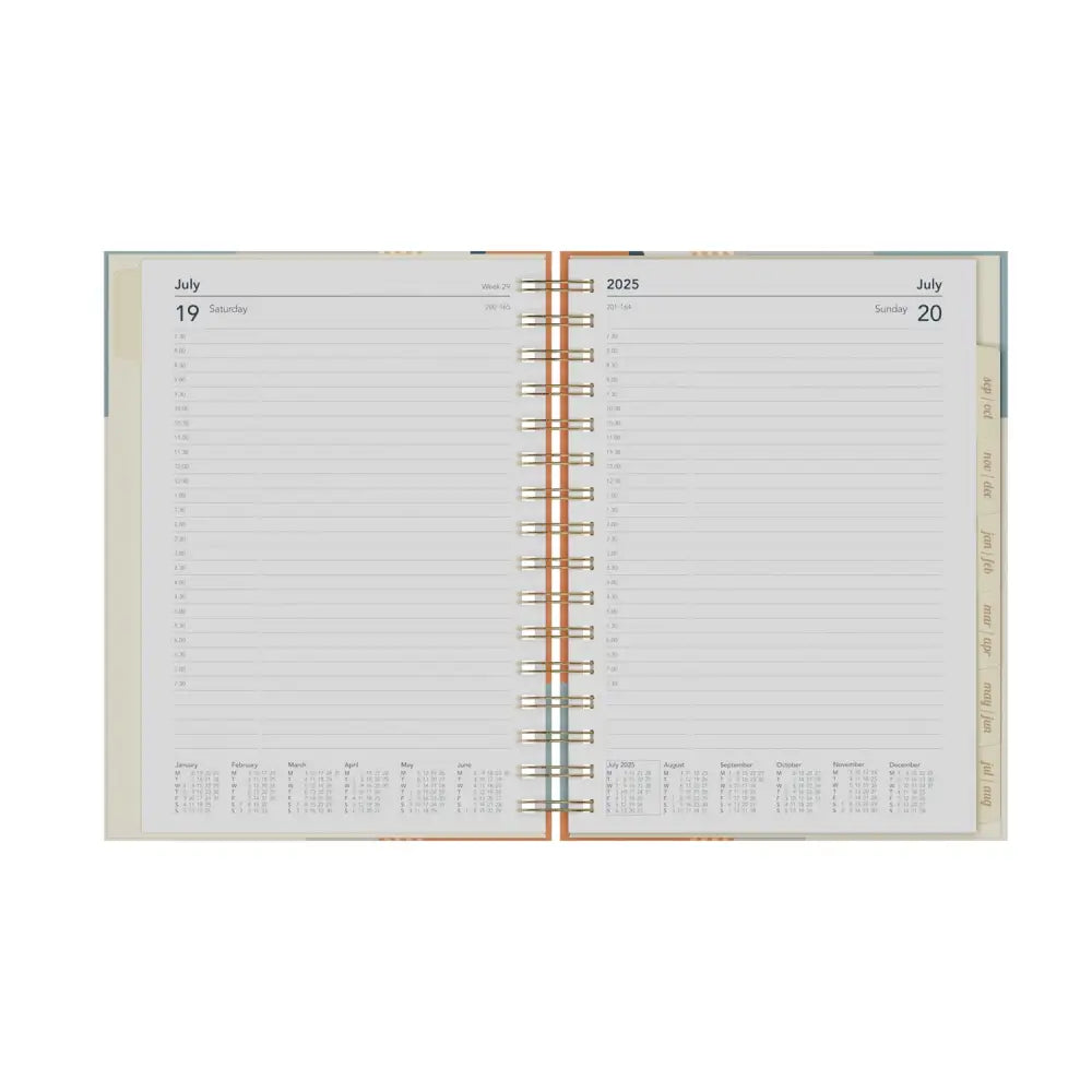 Scandi A5 Day to Page Mid/Academic Year Diary Planner 2025 2026 Fashion Diaries