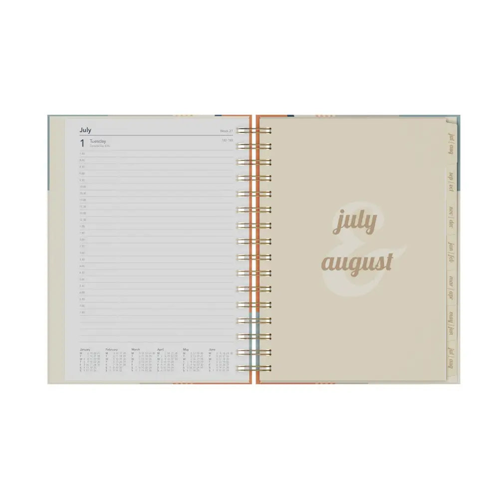 Scandi A5 Day to Page Mid/Academic Year Diary Planner 2025 2026 Fashion Diaries
