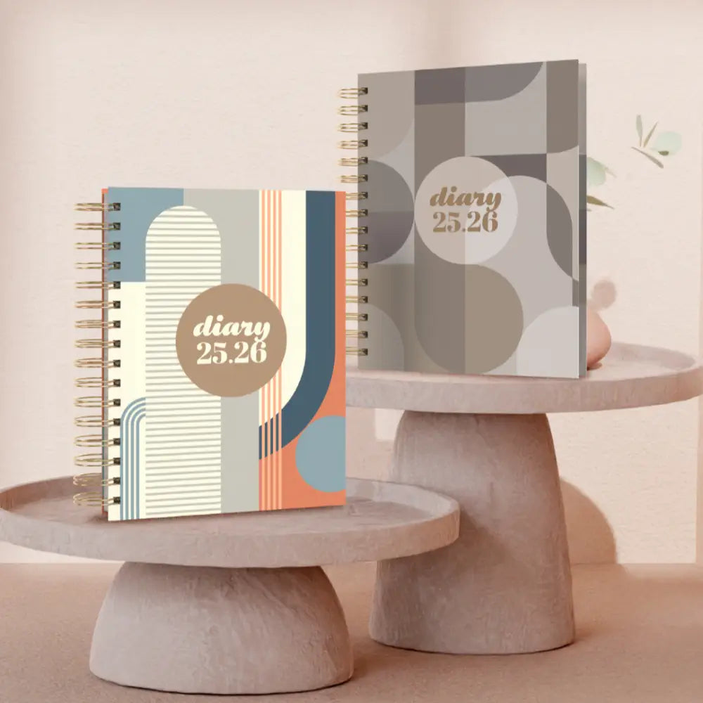 Scandi A5 Day to Page Mid/Academic Year Diary Planner 2025 2026 Fashion Diaries