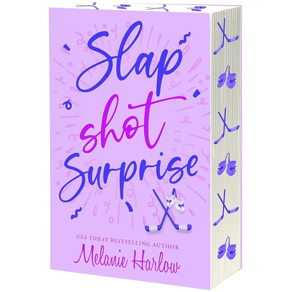 Slap Shot Surprise (Cherry Tree Harbor 5) by Melanie Harlow Paperback with Sprayed Edges - New Book