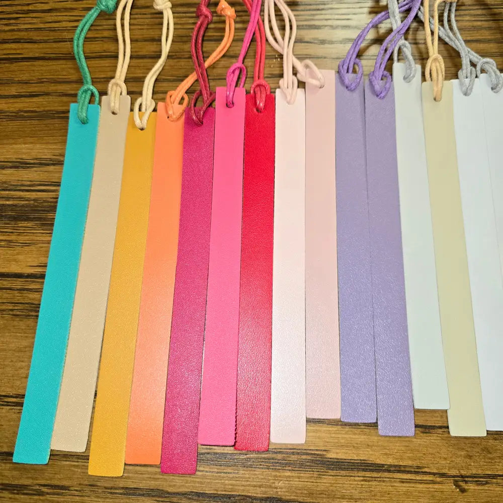 Slim Leather Bookmark Random Color