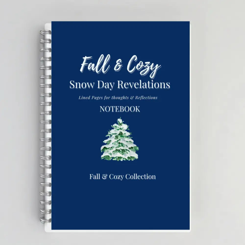 Snowy Days Notes – Cozy Autumn Notebook with Snow Paper products