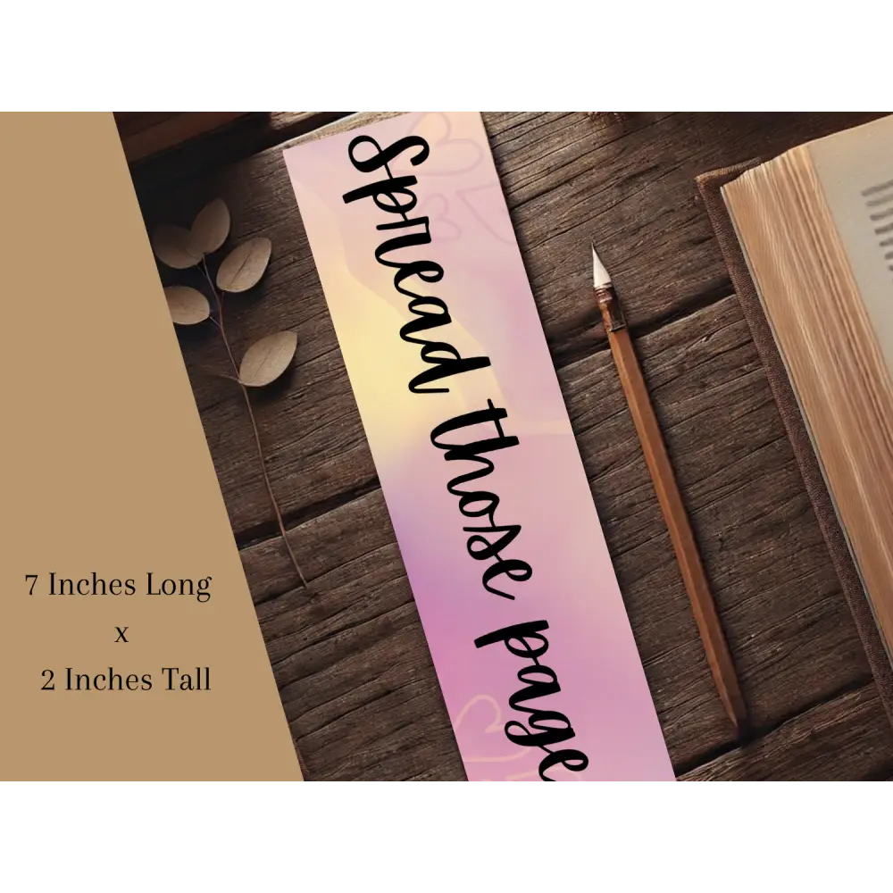 Spread Those Pages Bookmark | Spicy Bookish Gift | Smutty Romance Bookmark | Laminated Bookmark | Book Girlie Merch