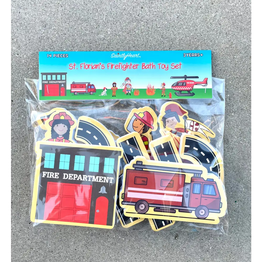 St. Florian’s Firefighter Bath Toy Set Toys,Bath toy,Firefighter,