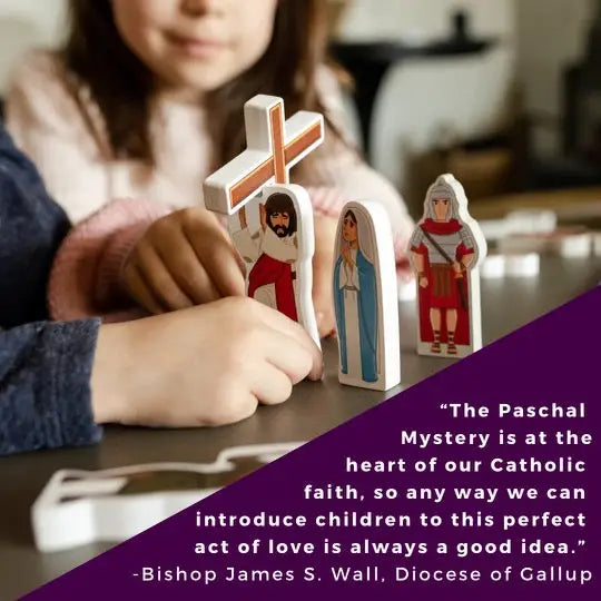 Stations of the Cross Pray & Play Set By Saintly Heart & Brother Francis Toys Wood Toys