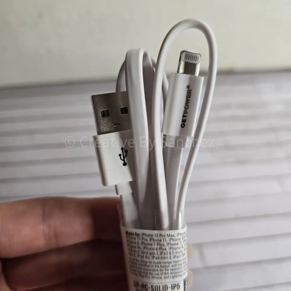 Tablet Charging Cable - Lightning Cable - White - Accessories