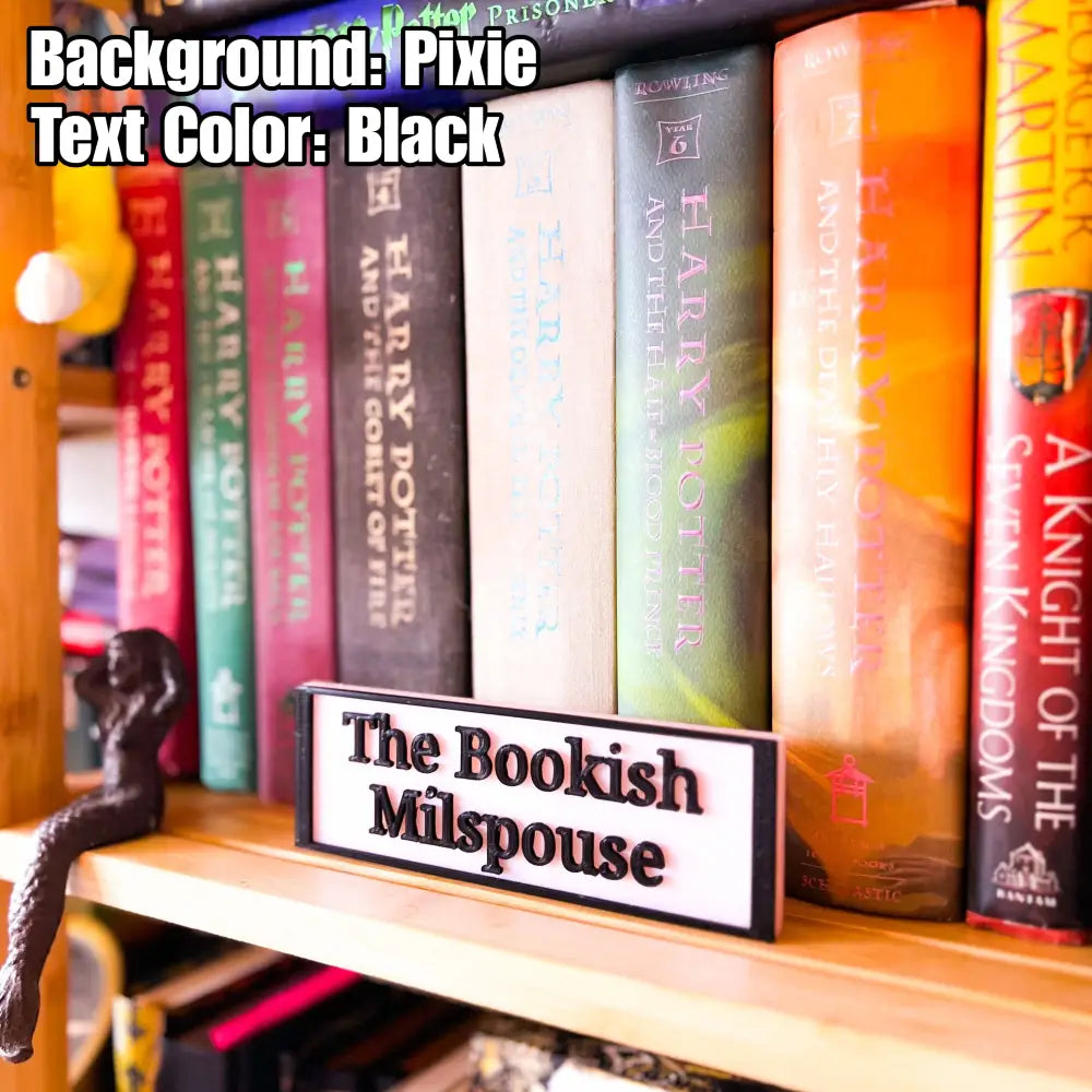 The Bookish Milspouse Sign (Made to Order) - Home Decor