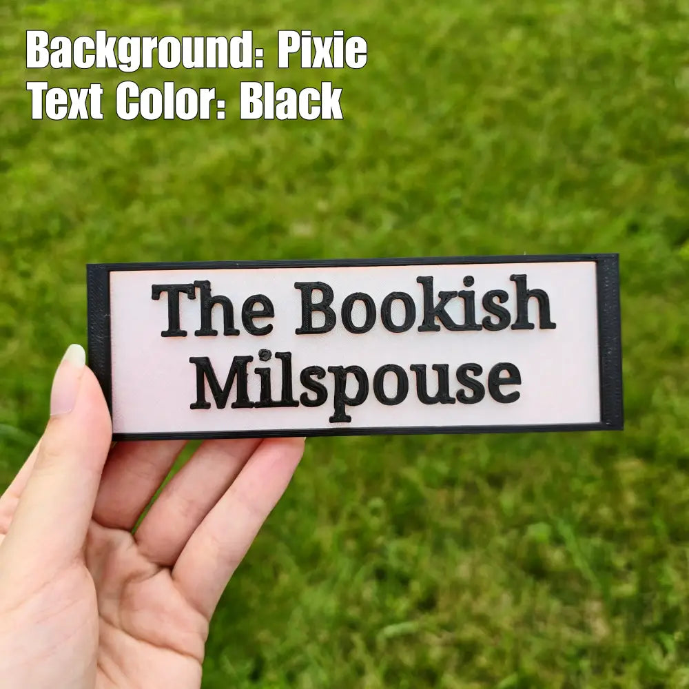 The Bookish Milspouse Sign (Made to Order) - Home Decor
