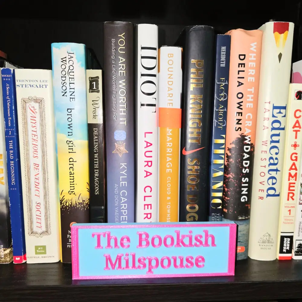 The Bookish Milspouse Sign (Made to Order) - Home Decor
