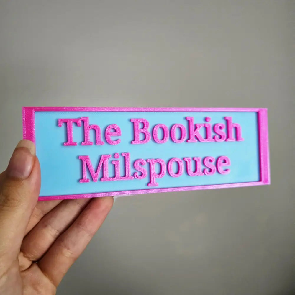 The Bookish Milspouse Sign (Made to Order) - Home Decor