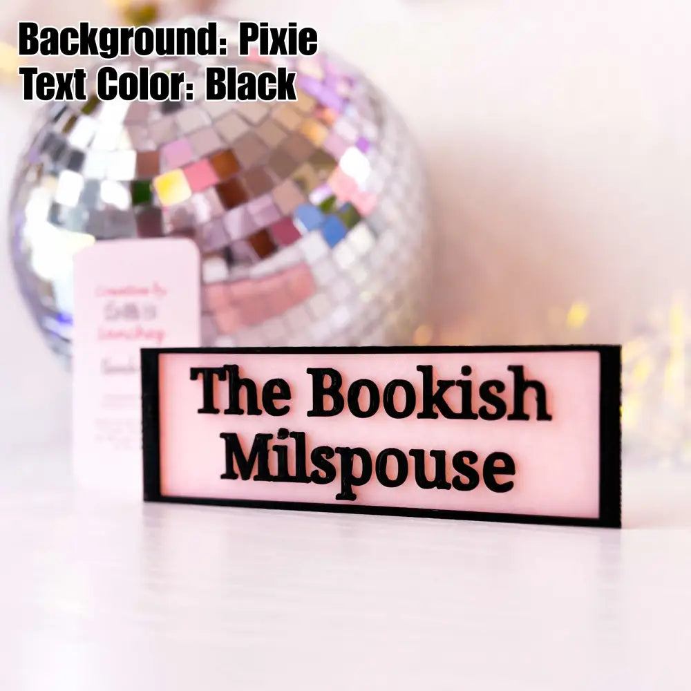 The Bookish Milspouse Sign (Made to Order) - Home Decor