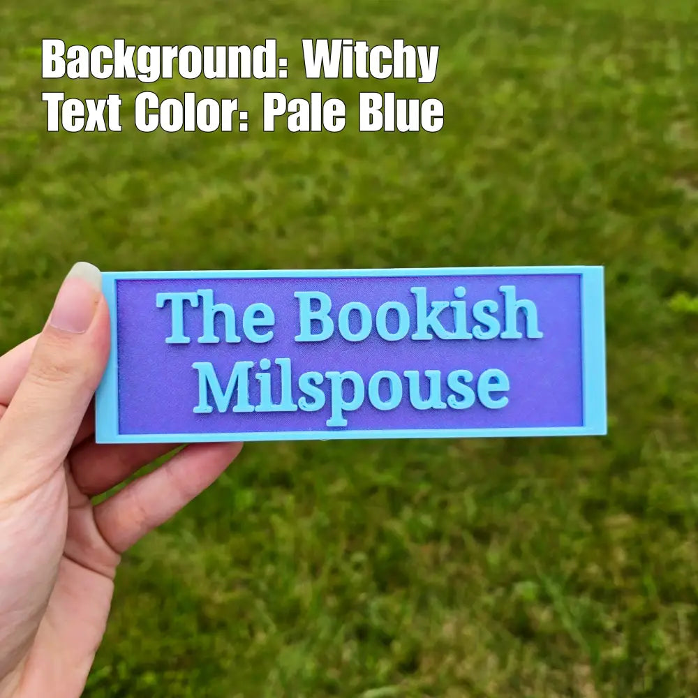 The Bookish Milspouse Sign (Made to Order) - Home Decor