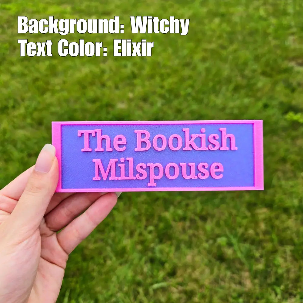 The Bookish Milspouse Sign (Made to Order) - Home Decor