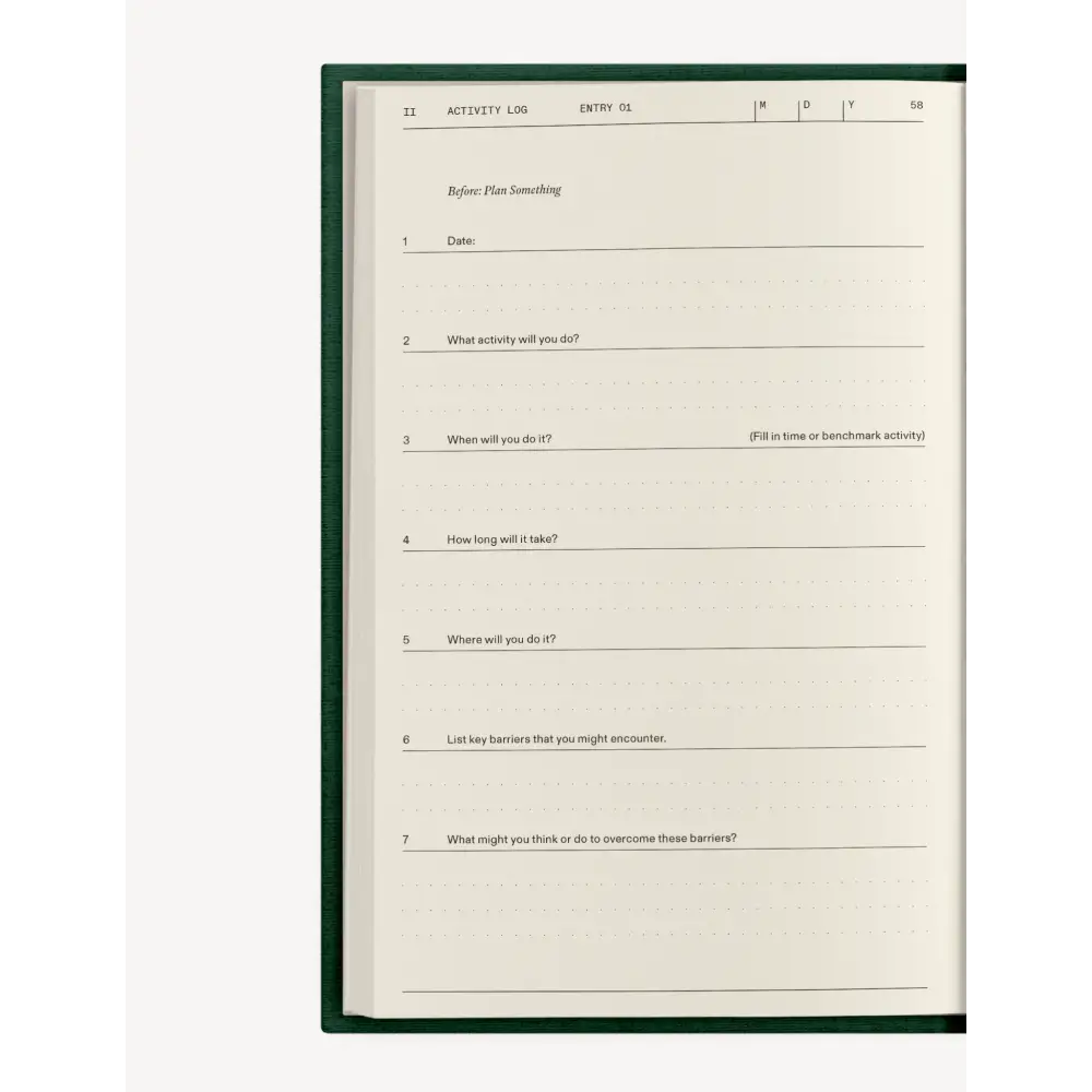 The Field Guide for Depression Notebook