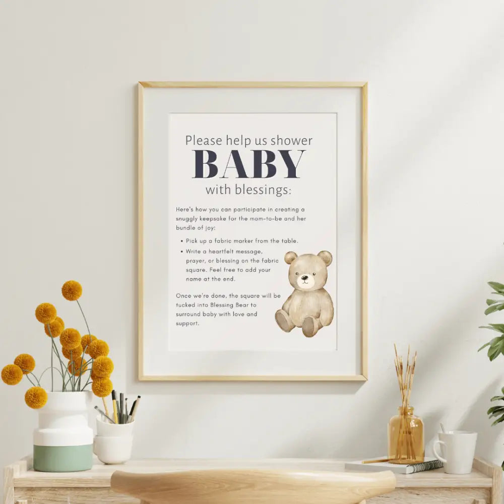 Toffee Blessing Bear® Baby Shower Bundle Prayer Bear