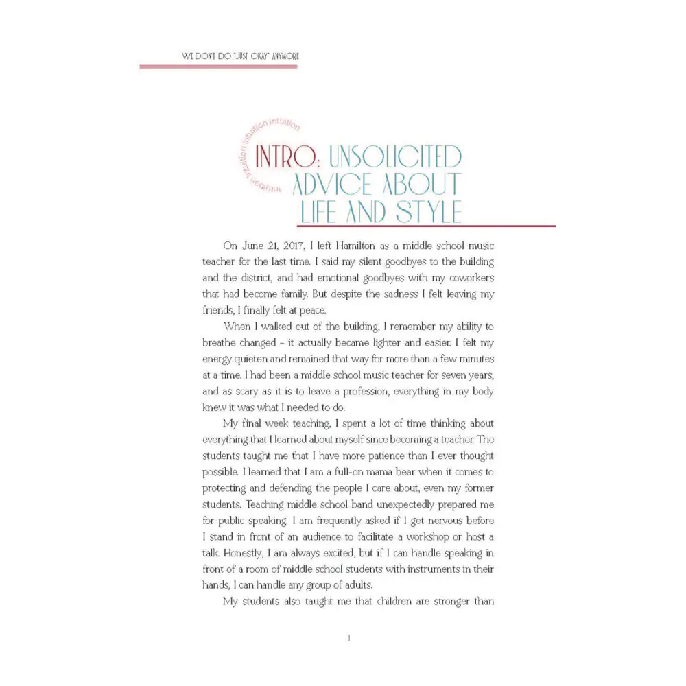We don’t do ’just okay’ anymore Books