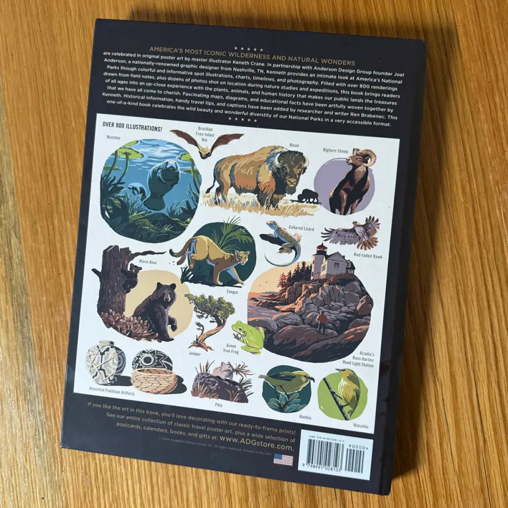 ** Wilderness & Wonder: An Illustrated Guide to the National Parks HARD COVER Book Books and Gifts