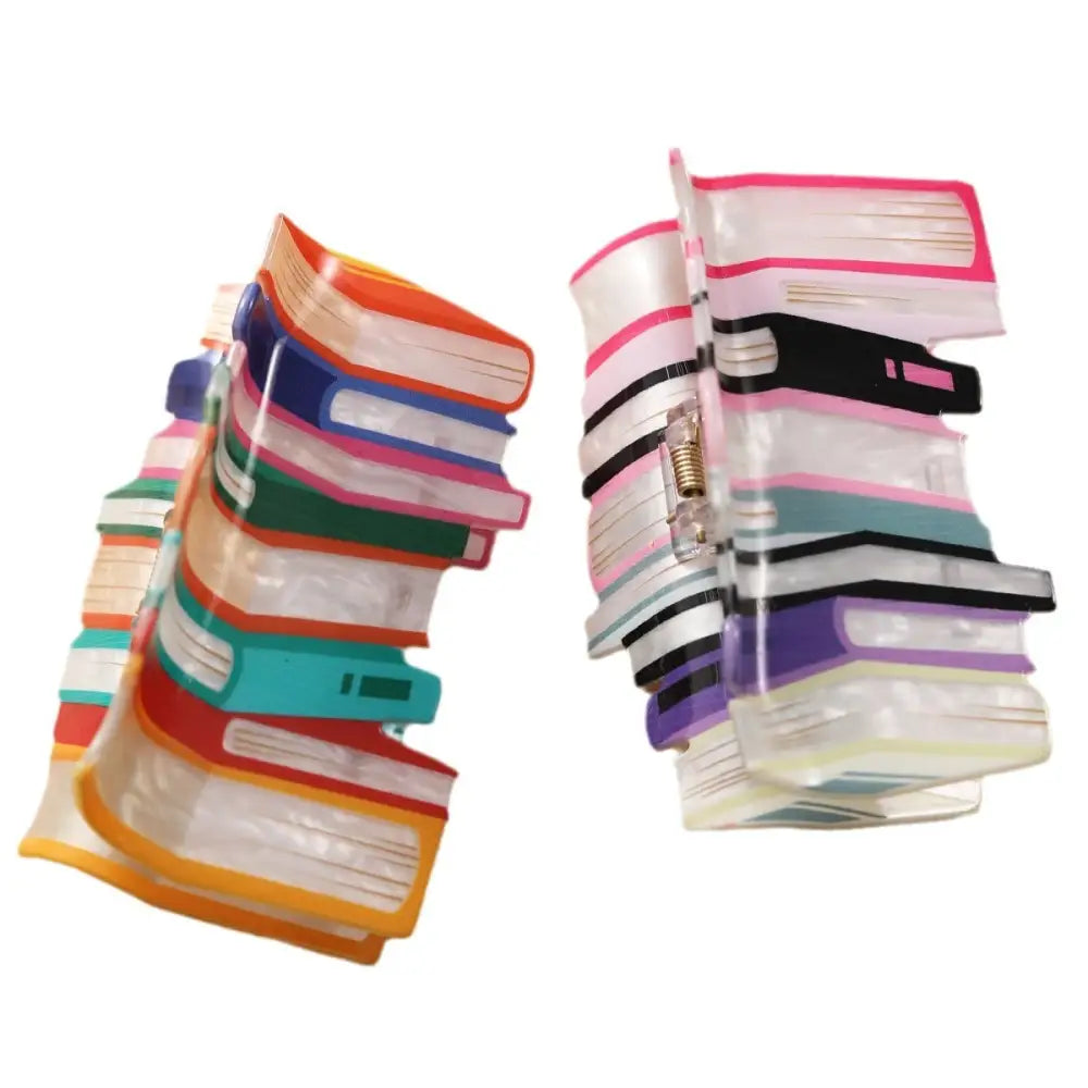Women’s Bookish Acrylic Claw Clip - Hair Accessories