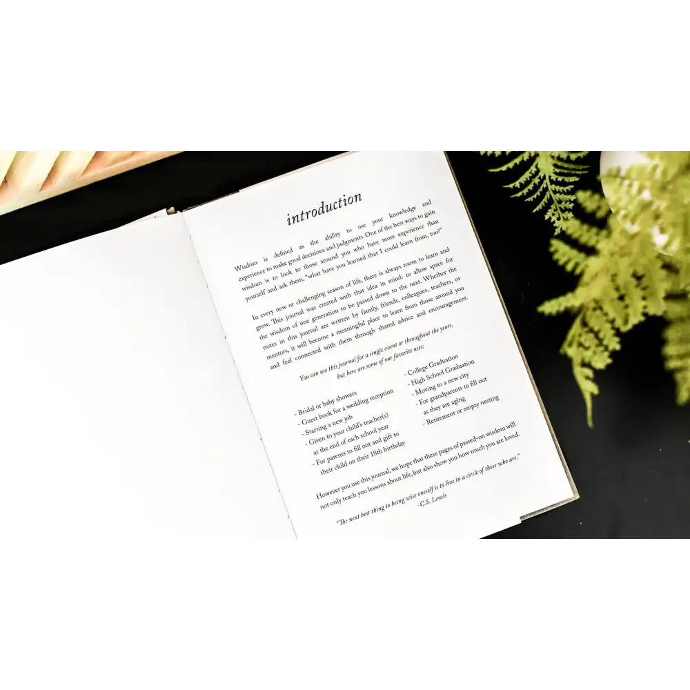 Words of Wisdom Inspirational Journal - Journal