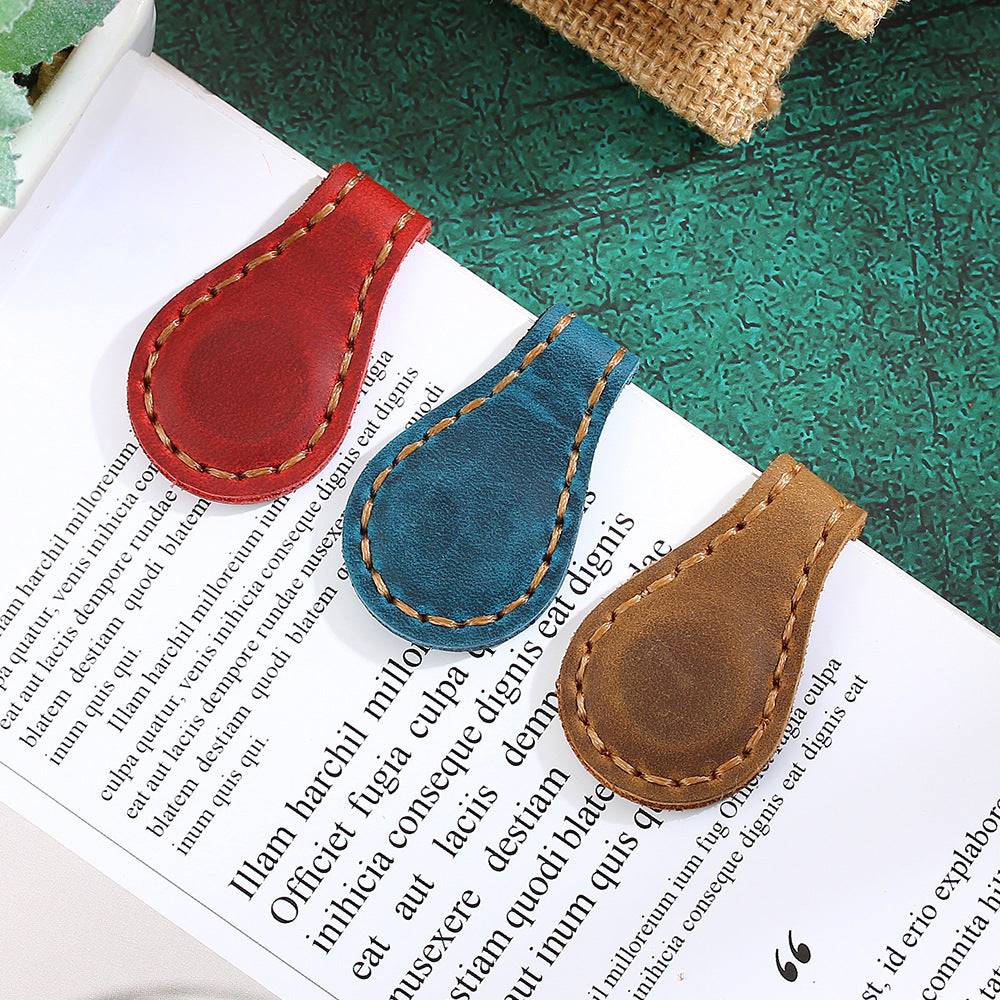 Leather Magnetic Bookmark