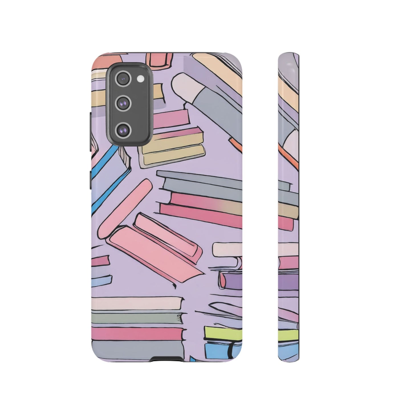 Books Pattern Tough Cases for Most Phone Types